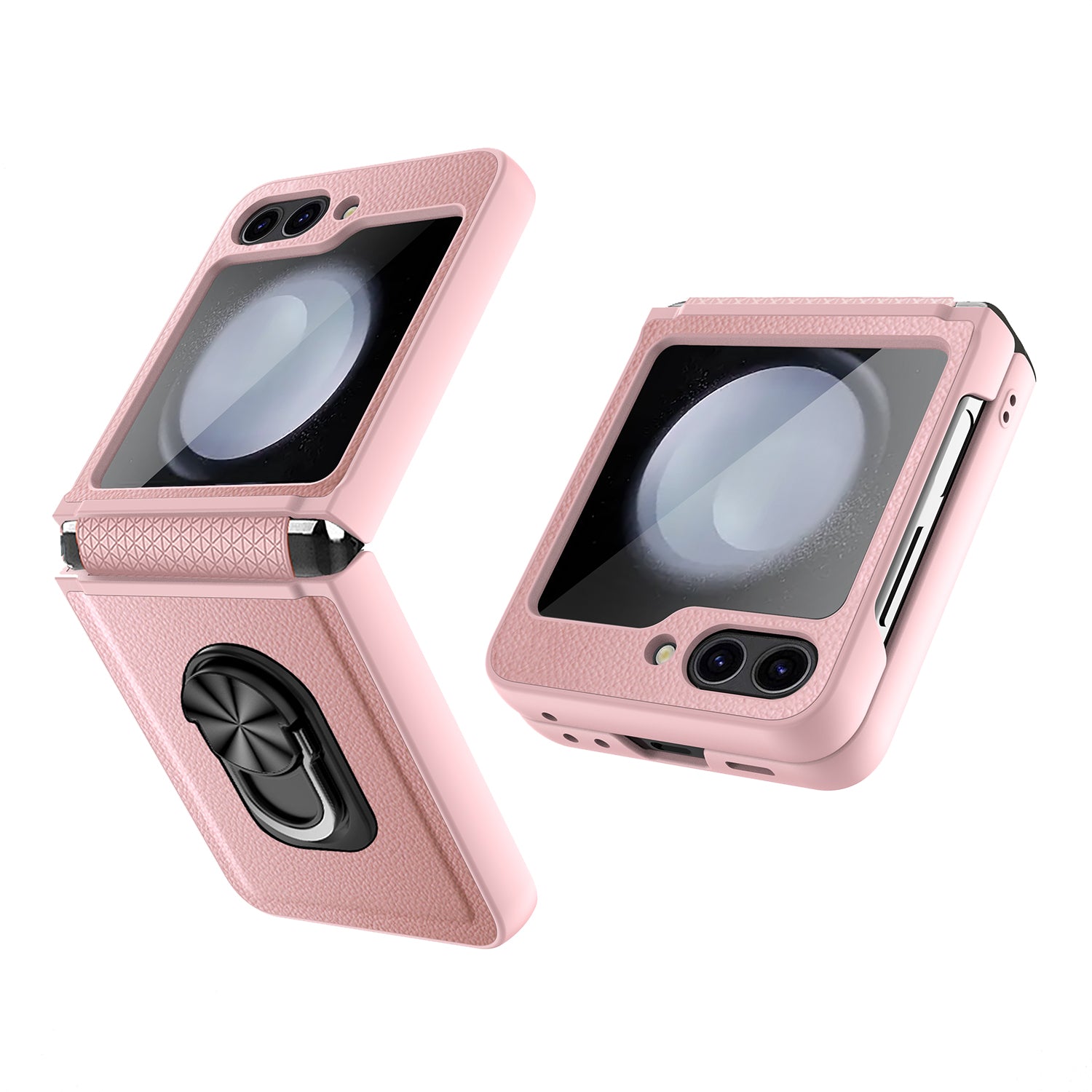 For Samsung Galaxy Z Flip5 5G Case Ring Kickstand Hard PC Phone Protector For Samsung Galaxy Z Flip5 5G Case Ring Kickstand Hard PC Phone Protector